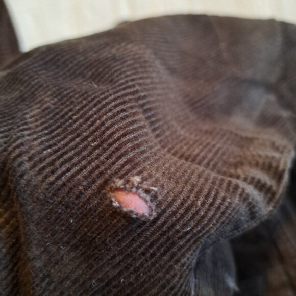 Gap kids boys size 14, brown corduroy pants, have defects pictured NWT - Picture 7 of 7